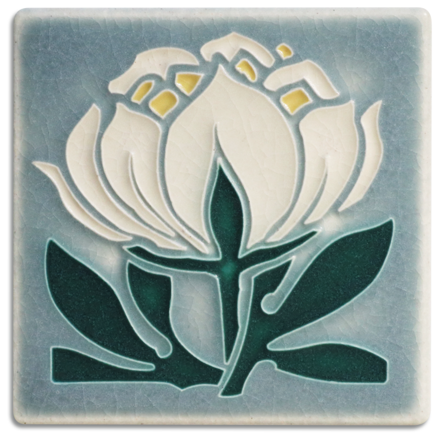 Peony Bloom Grey Blue