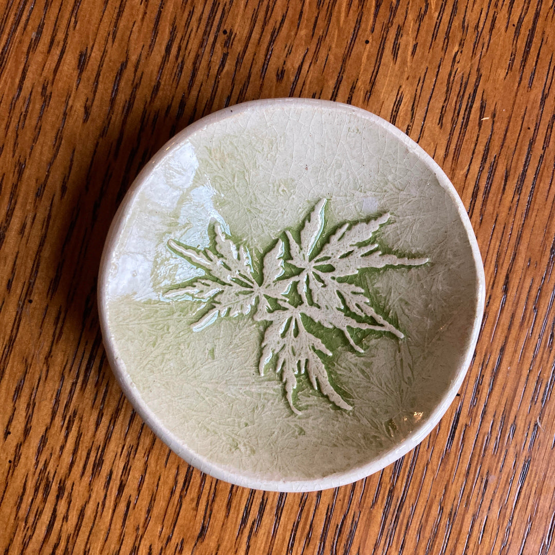 Small Dish Japanese Maple Green