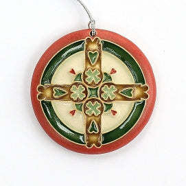 Ornament Small Swedish Hearts Red