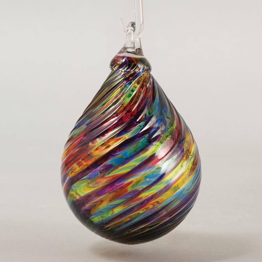 Raindrop Ornament Rainbow Twist
