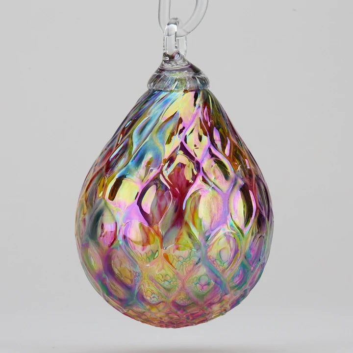 Raindrop Ornament Rainbow Diamond Facet