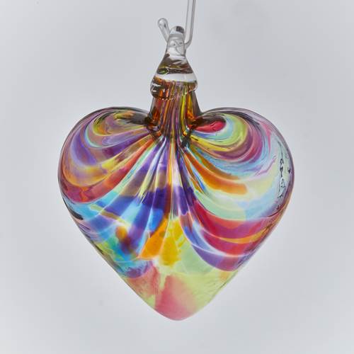 Heart Ornament Rainbow
