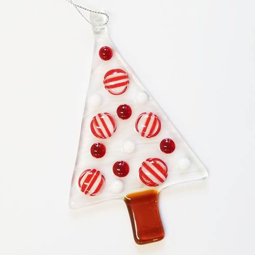 Tree-mendous Tree Ornament Red + White