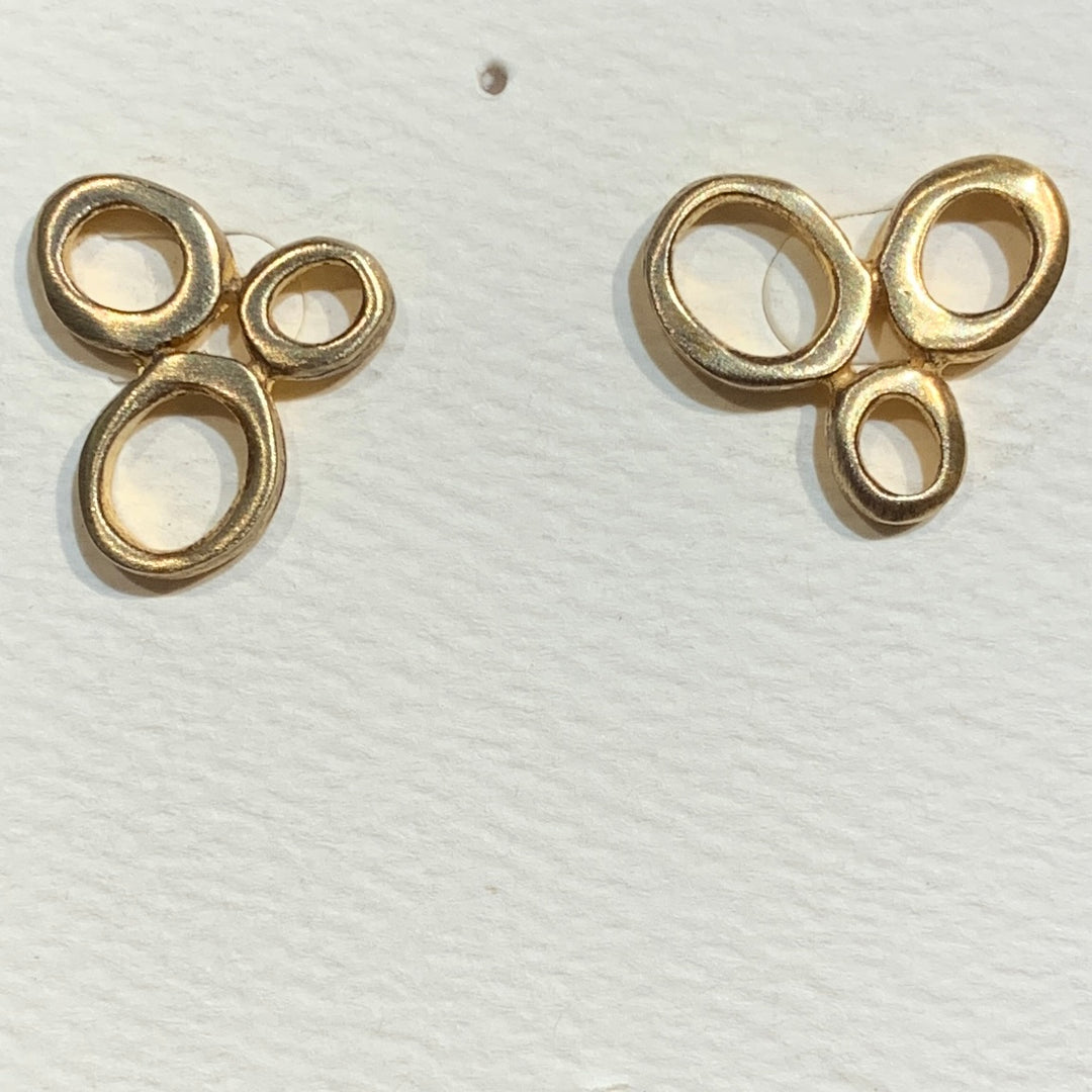 Bubble Post Vermeil Earrings