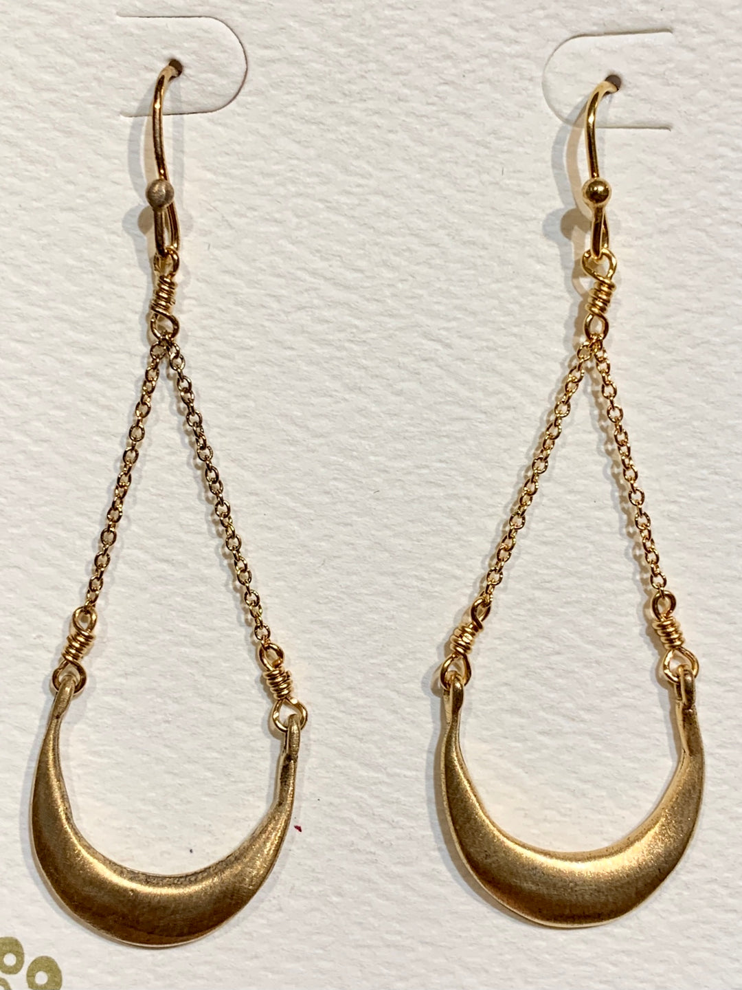 Crescent Vermeil Earrings
