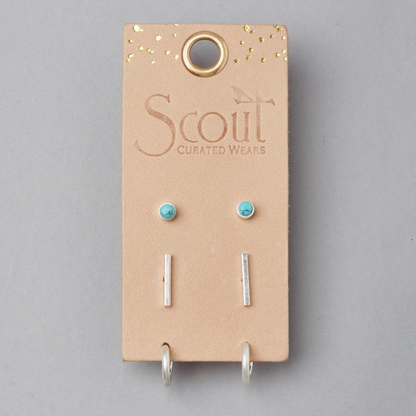 Scarlett Stud Trio Silver