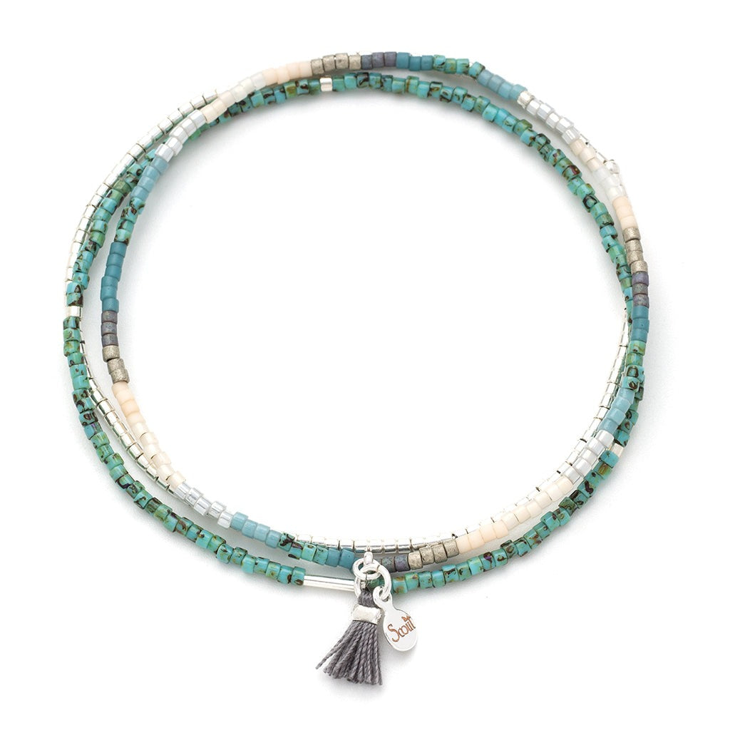 Miyuki Bracelet Trio Turquoise Multi Sil