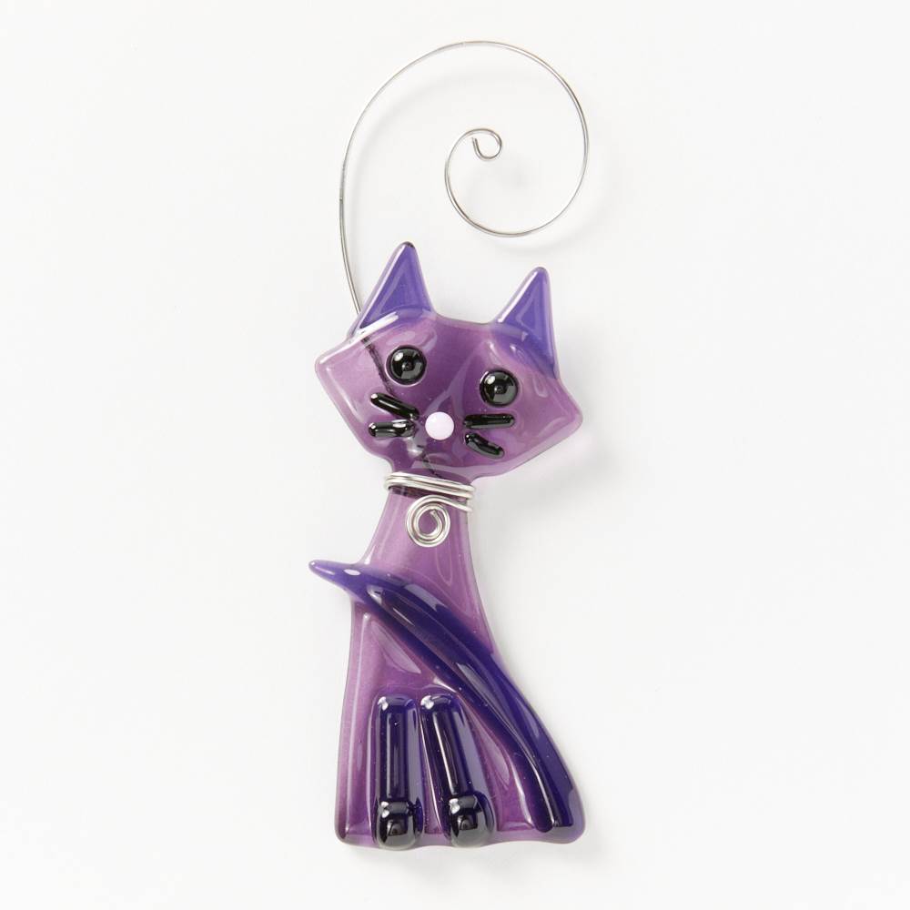 Kitty Cat Suncatcher Purple