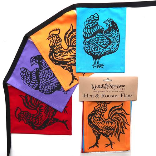 Hen & Rooster Flags