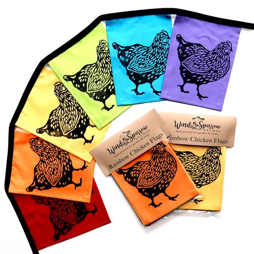 Rainbow Chicken Flags