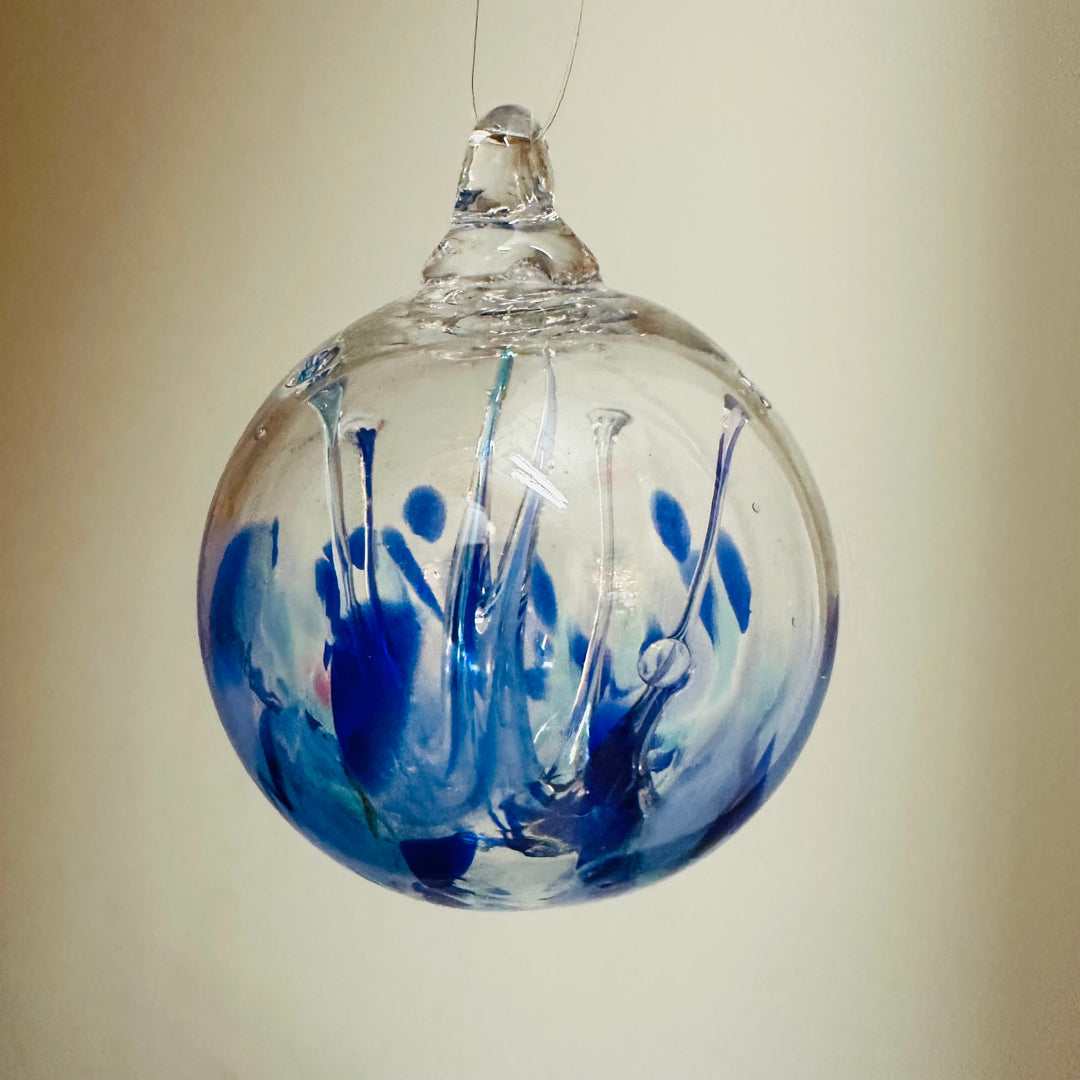 Mini Wish Ornament 3" - Shades of Blue