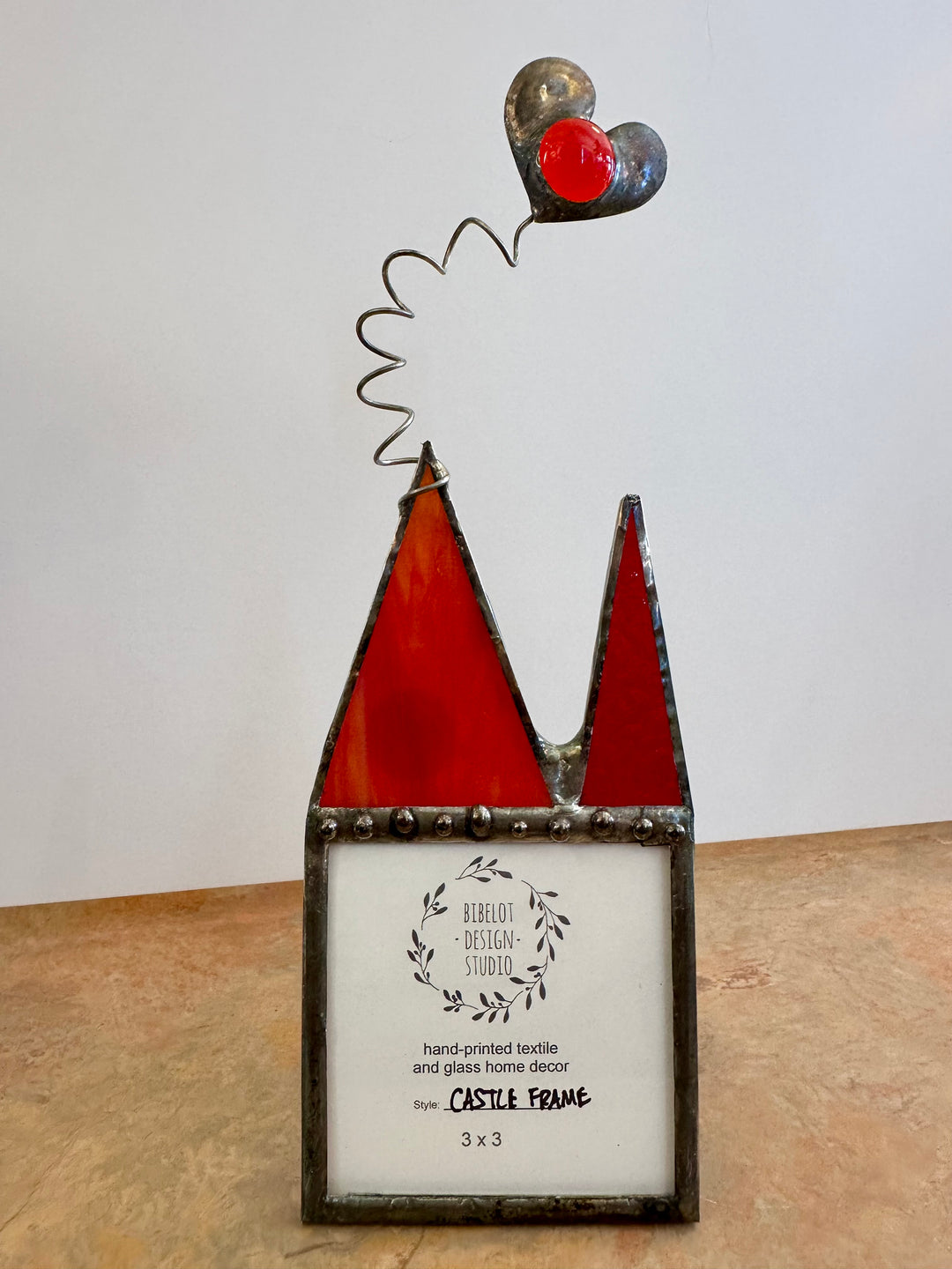 Heart Castle Frame Red