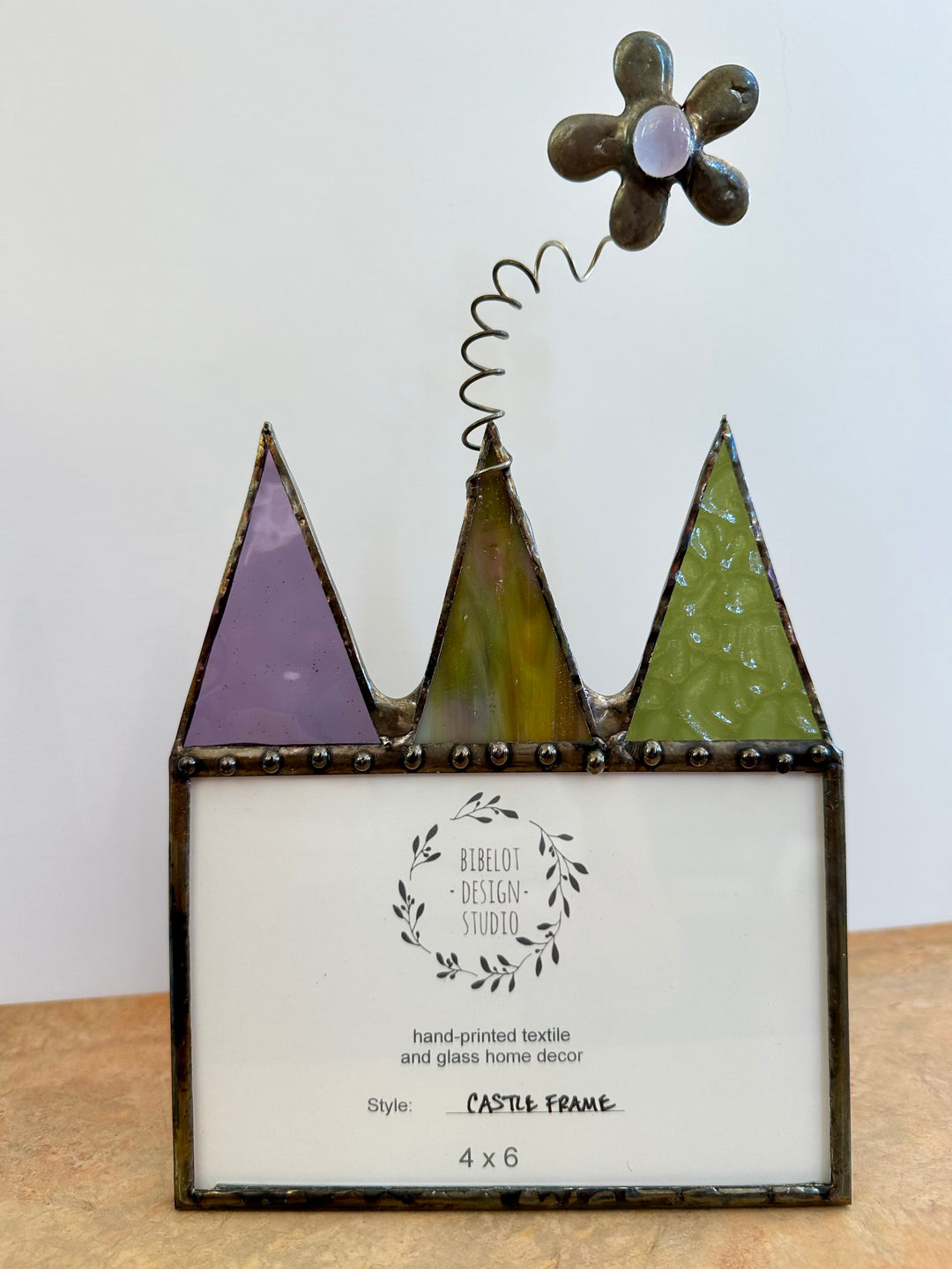Flower Castle Frame Purple + Green
