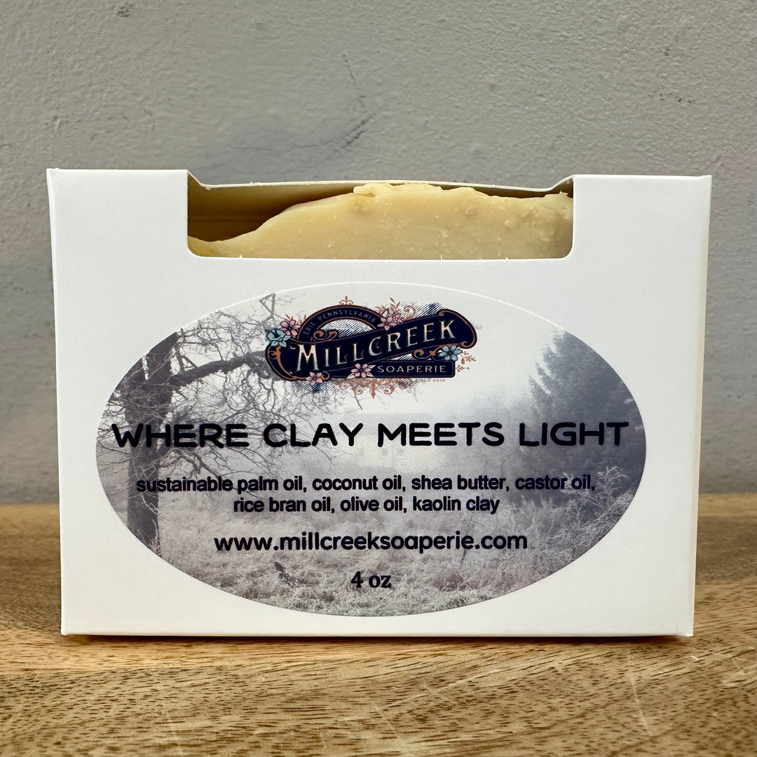Where the Clay Meets Light Soap