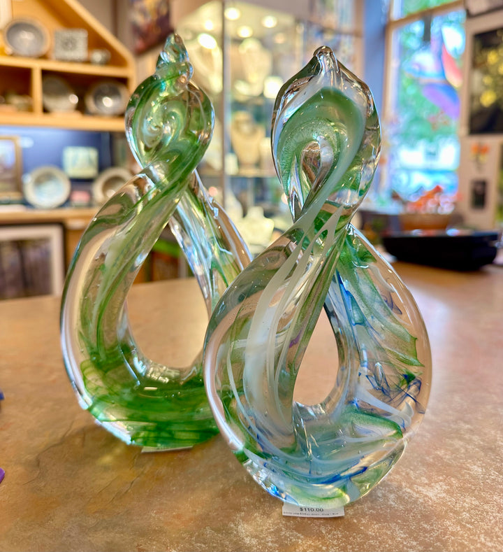 Infinity Loop Medium Green , White + Blue