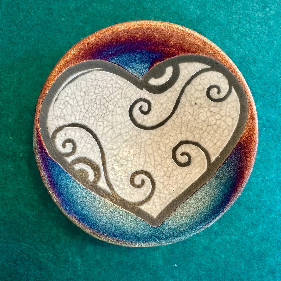 Small Silhouette Plate Blessed Heart