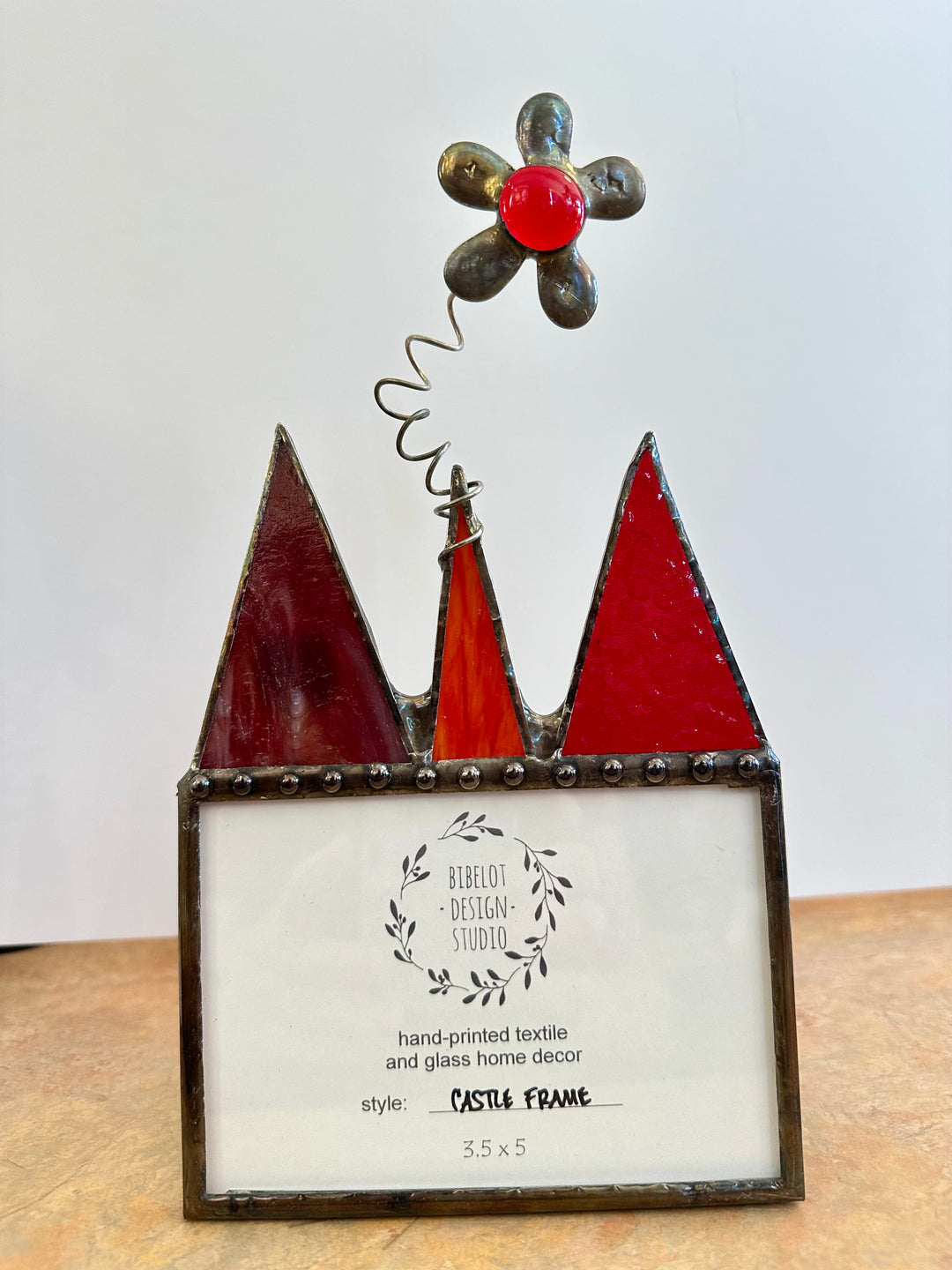 Flower Castle Frame Red