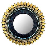 Resol Round Mosaic Mirror