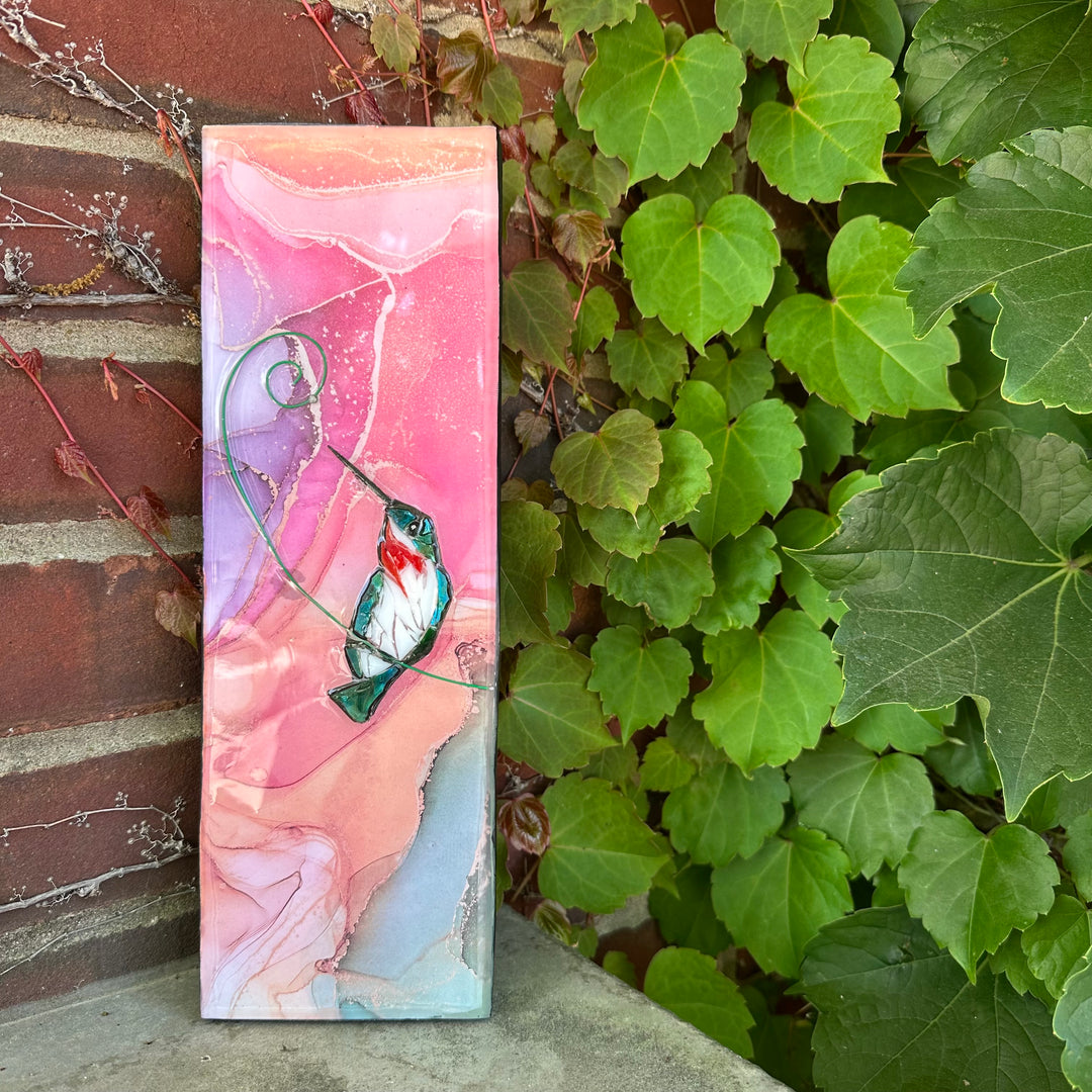 Hummingbird Totem Pink + Sage