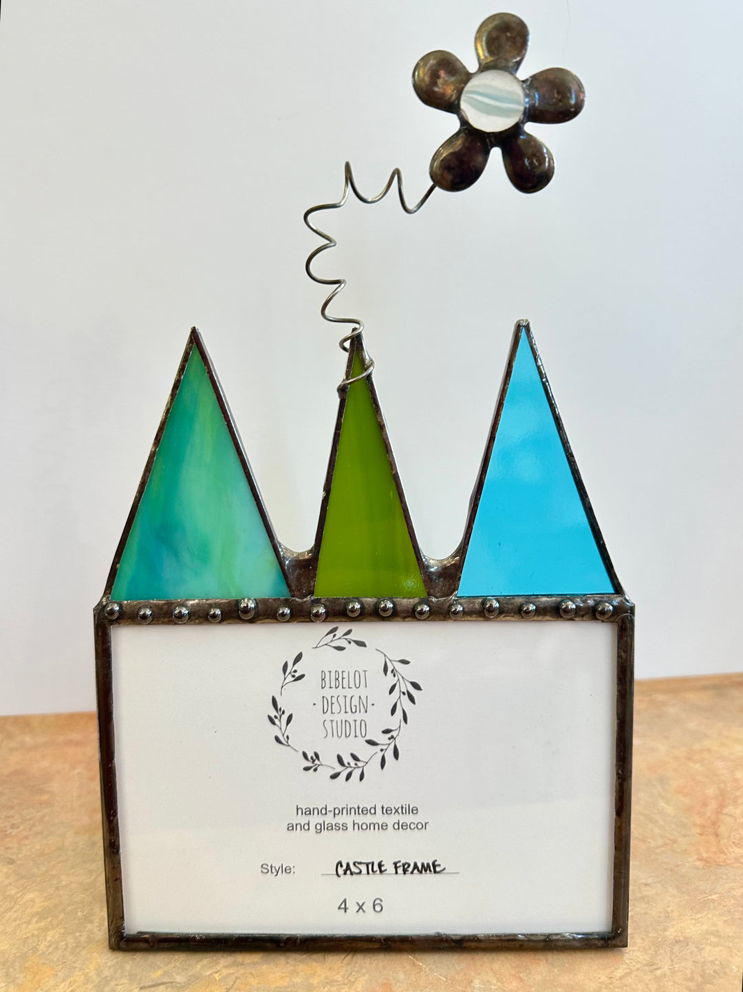 Flower Castle Frame Blue + Green