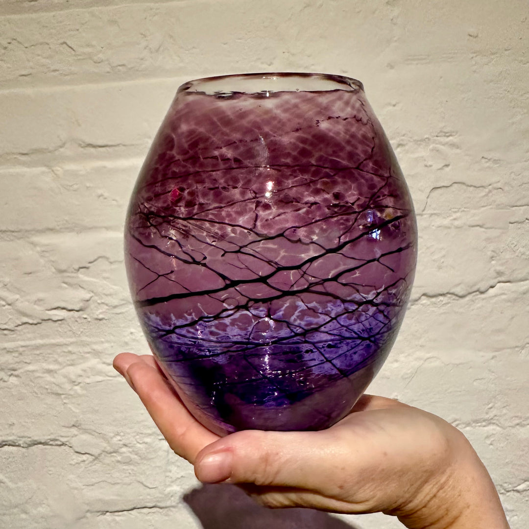 Lightning Vase Purple Vessel