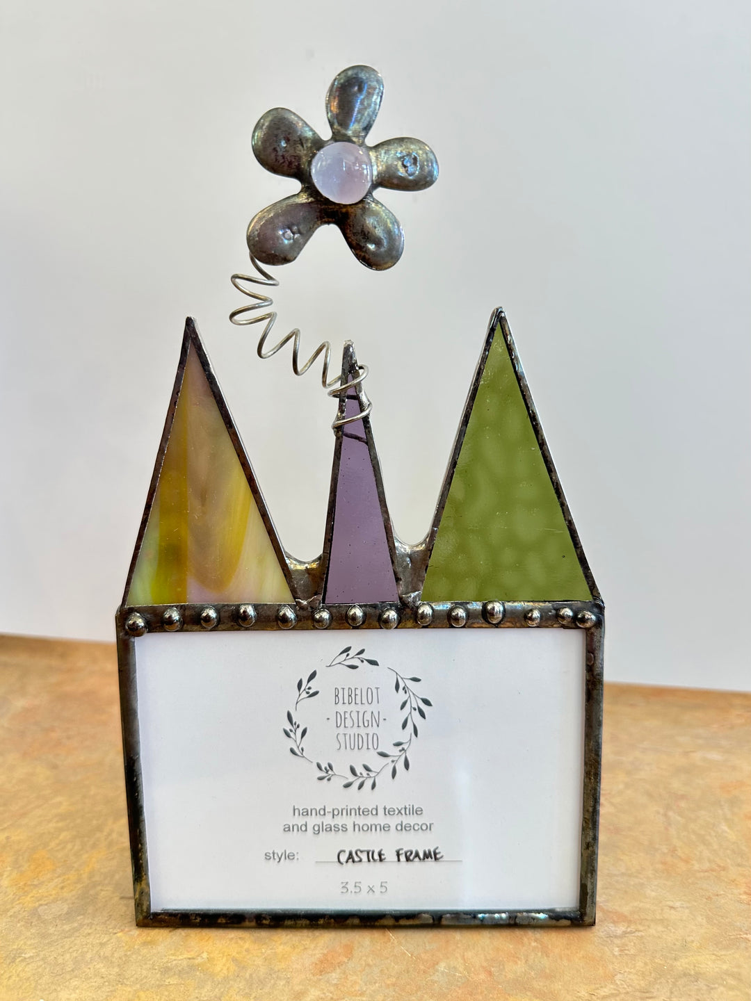 Flower Castle Frame Green + Purple