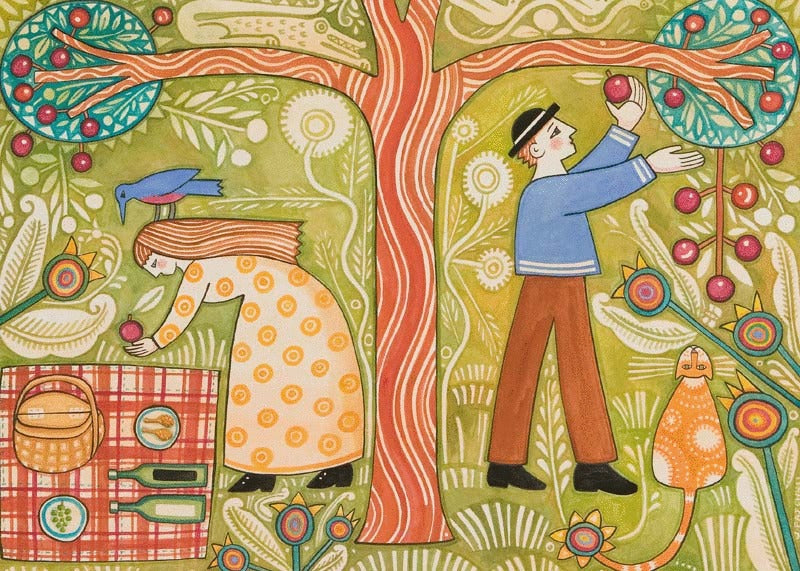 Anniversary Card -Summer Picnic