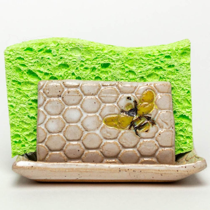 Sponge Holder Bee White