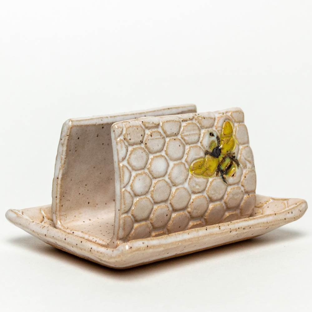 Sponge Holder Bee White