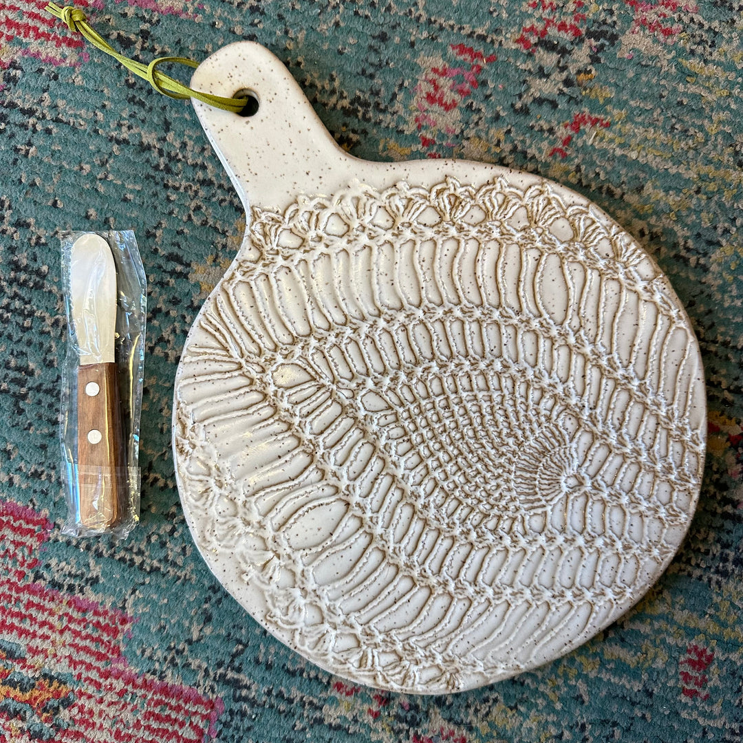 Cheese Board Round Lace