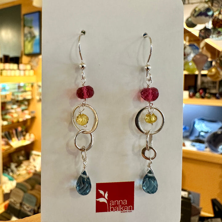 Mini Bubbles & Teardrop Earrings