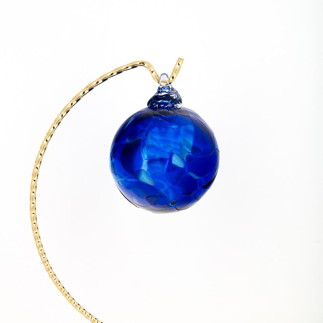 Small Round Ornament- Cobalt