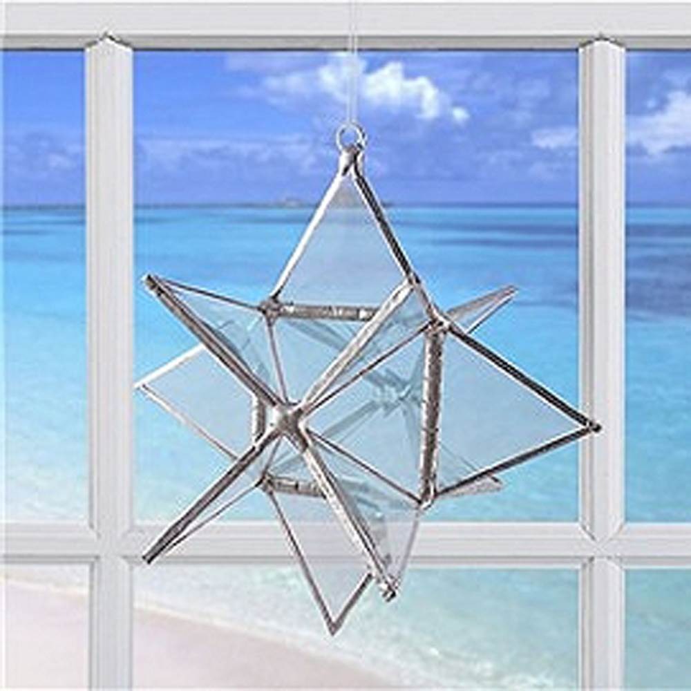 Crystal Star Suncatcher Clear Center