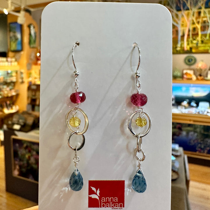Mini Bubbles & Teardrop Earrings