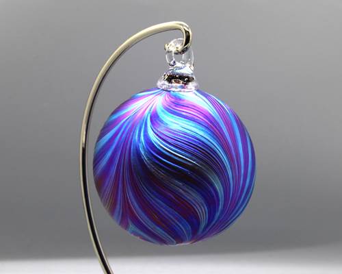 Feather Ornament Ultraviolet Blue