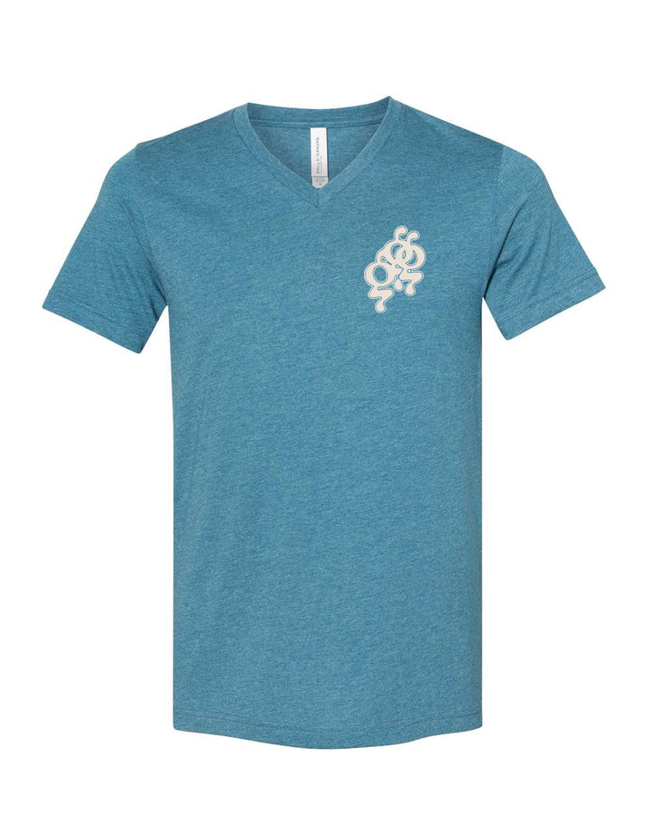 Deep Teal GGG V-Neck T-Shirt