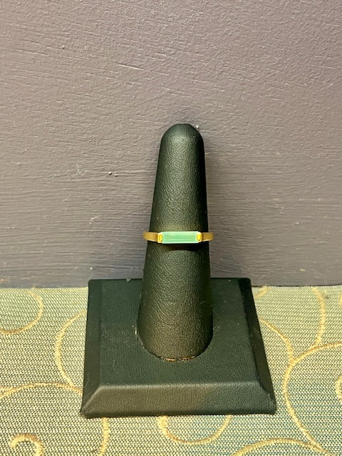 Manuela Ring Aqua Chalcedony Gold Plated