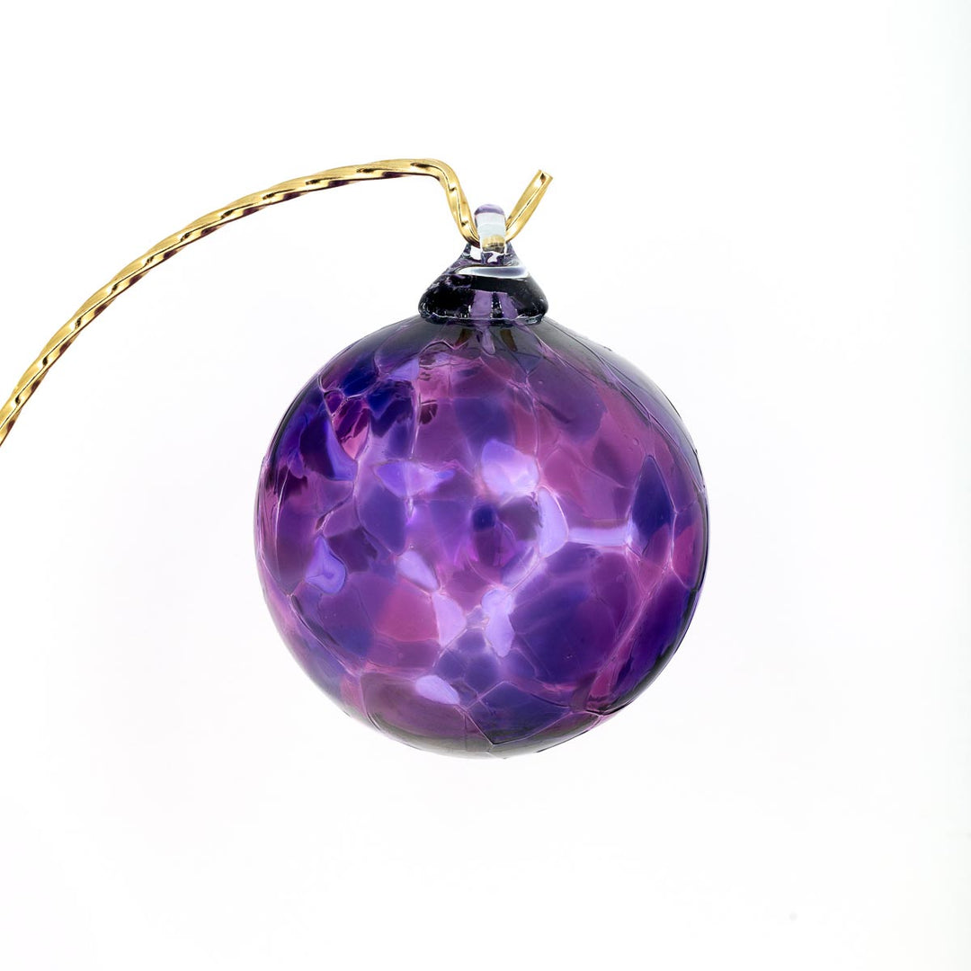 Small Round Ornament- Lee's Purple