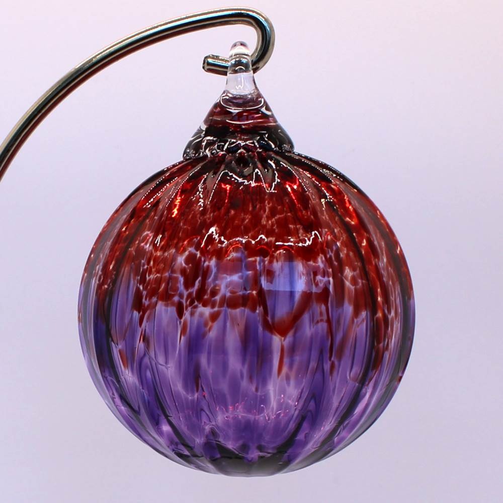 Lobed Ombre Ornament Cranberry + Purple