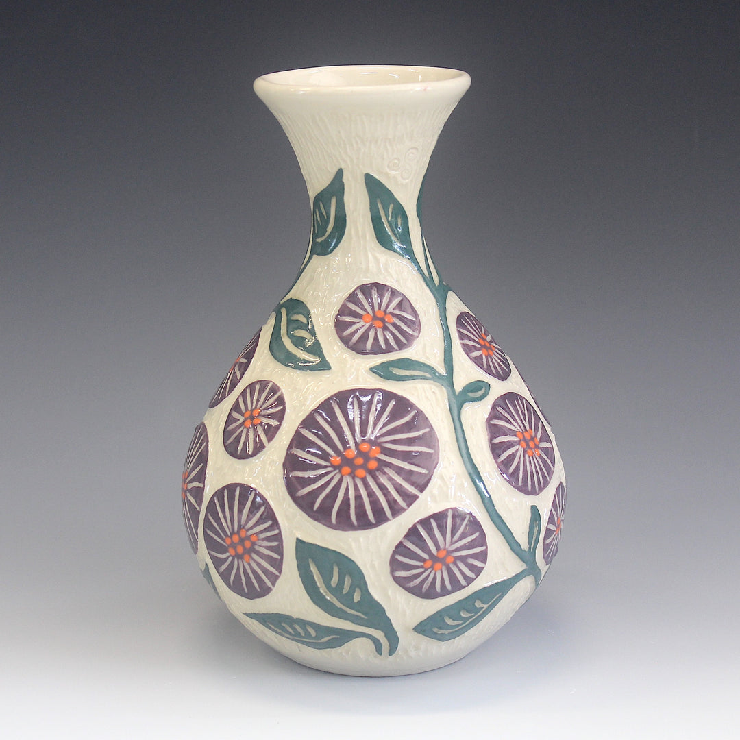 Purple Flower Vase