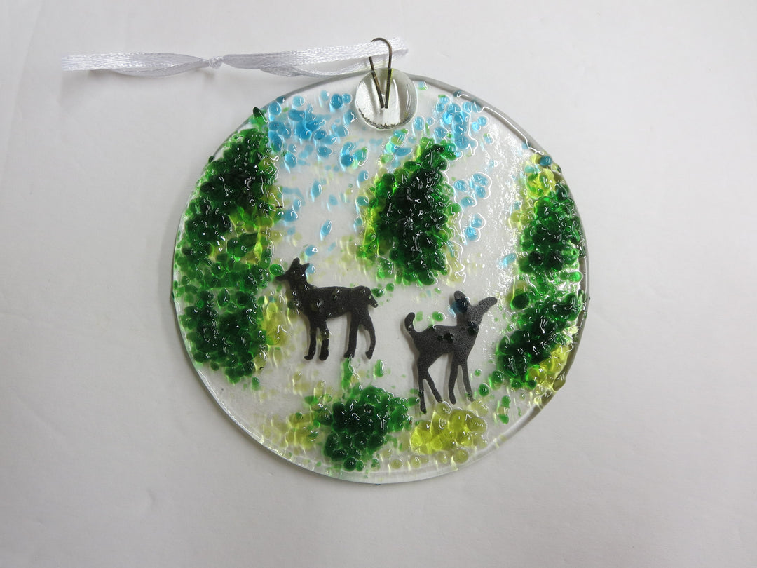 Deer Round Suncatcher