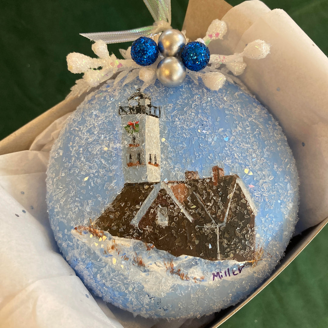 Hand-Painted Presque Isle Ornament