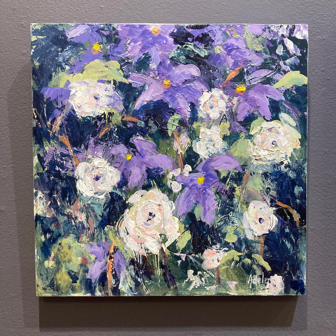 Clematis + White Roses