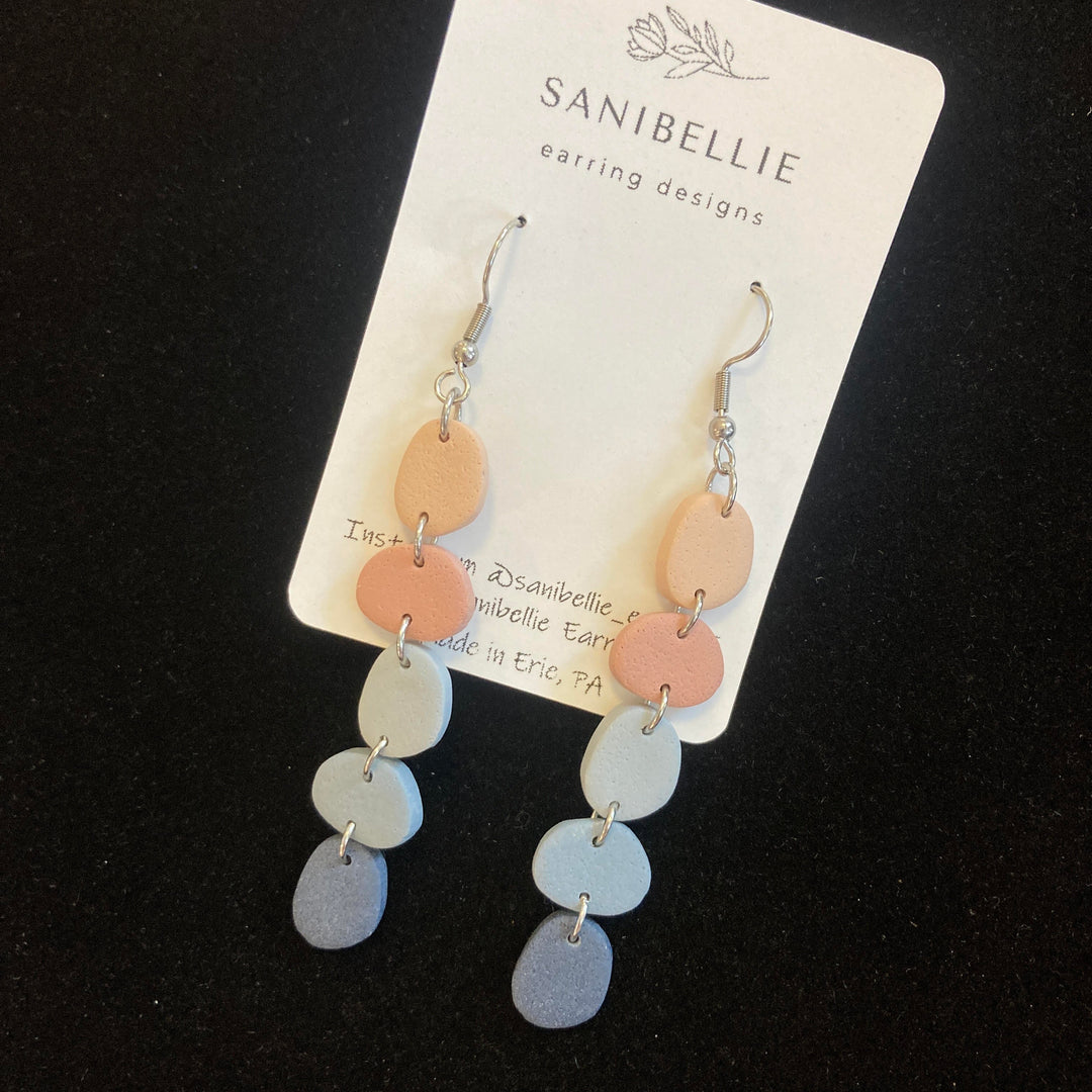 The Kate Blue + Pink Earrings