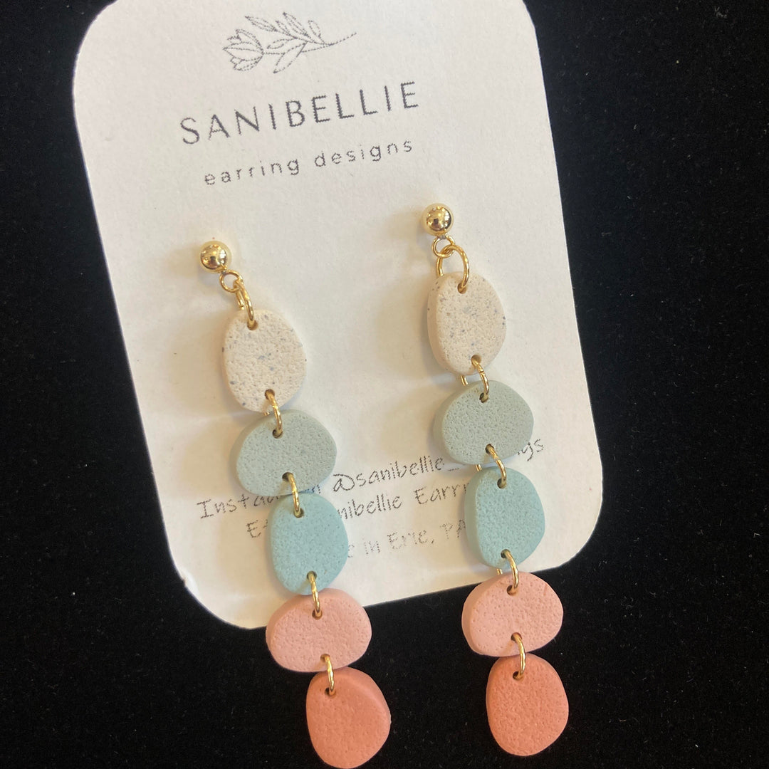 The Kate Pink + Green Earrings