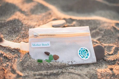 Mother Beach Mesh Wristlet Small Cream