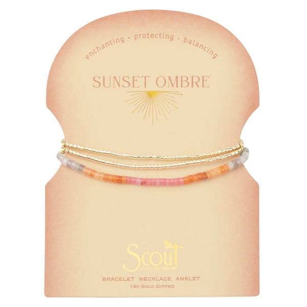 Ombre Stone Wrap Sunset + Gold