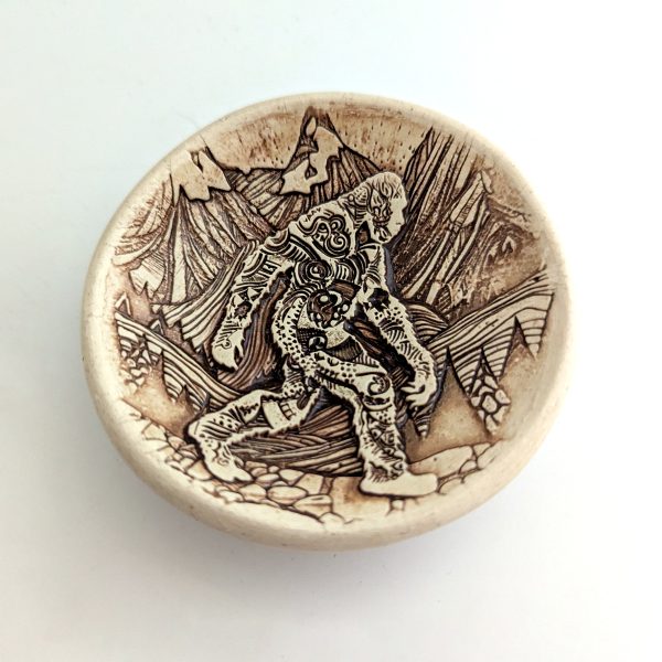 Pottery Dish Bowl - Sasquatch