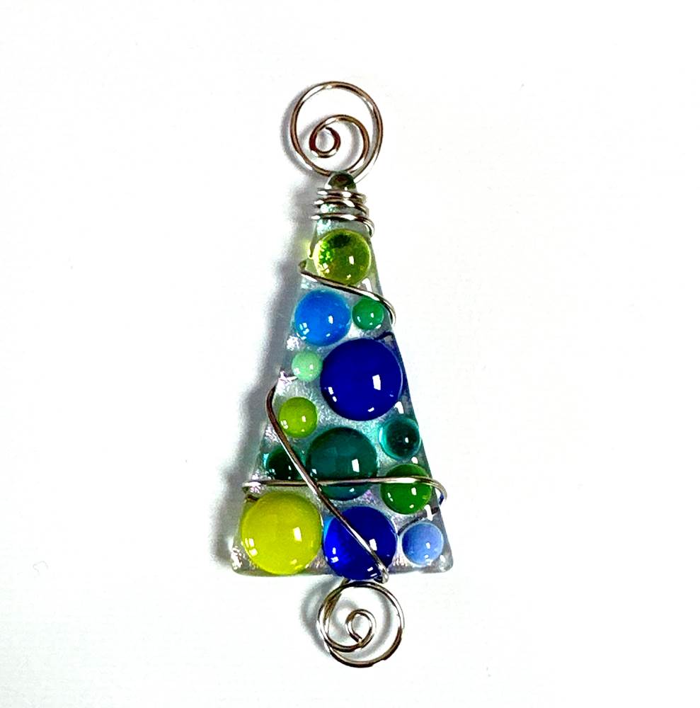 Bauble Tree Tiny Blue Green