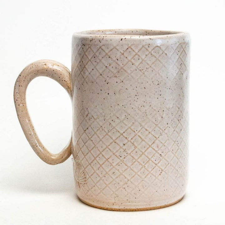 16 oz. Mug Blue Heron White